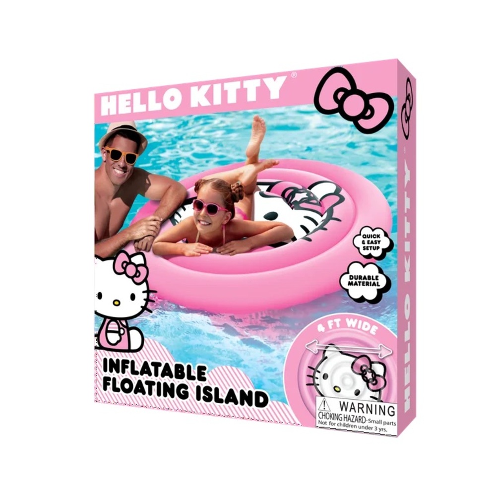Hello Kitty Pink Inflatable Floating Island